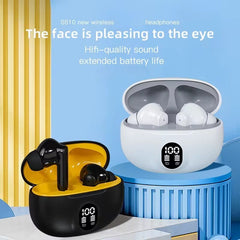 S510 Wireless Earbuds – Black & Yellow