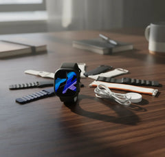 T1000 Ultra 3 Smartwatch with 7 Interchangeable Straps – Black & Mixed Variants