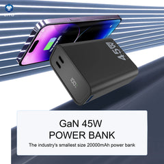 LITO LP02 20000mAh 45W Mini Fast Charging Power Bank for iPhone & Laptop