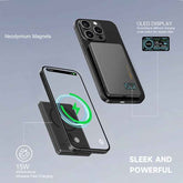 LITO LPO7 15W Ultra Thin 3in1 Magnetic Power Bank