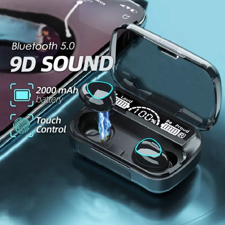 Be Loud & Be Proud Bluetooth 5.1 True Wireless Earbuds with LED Display